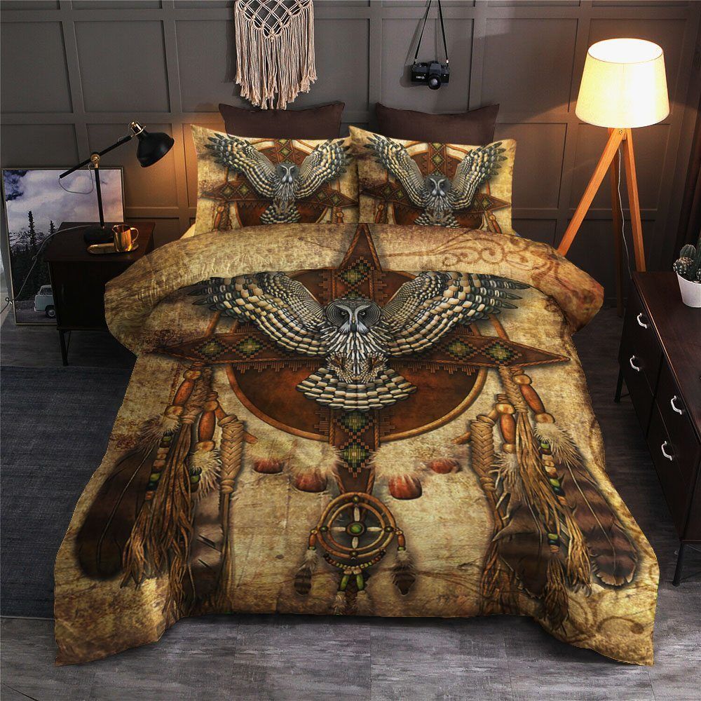 Owl Native American Bedding Set