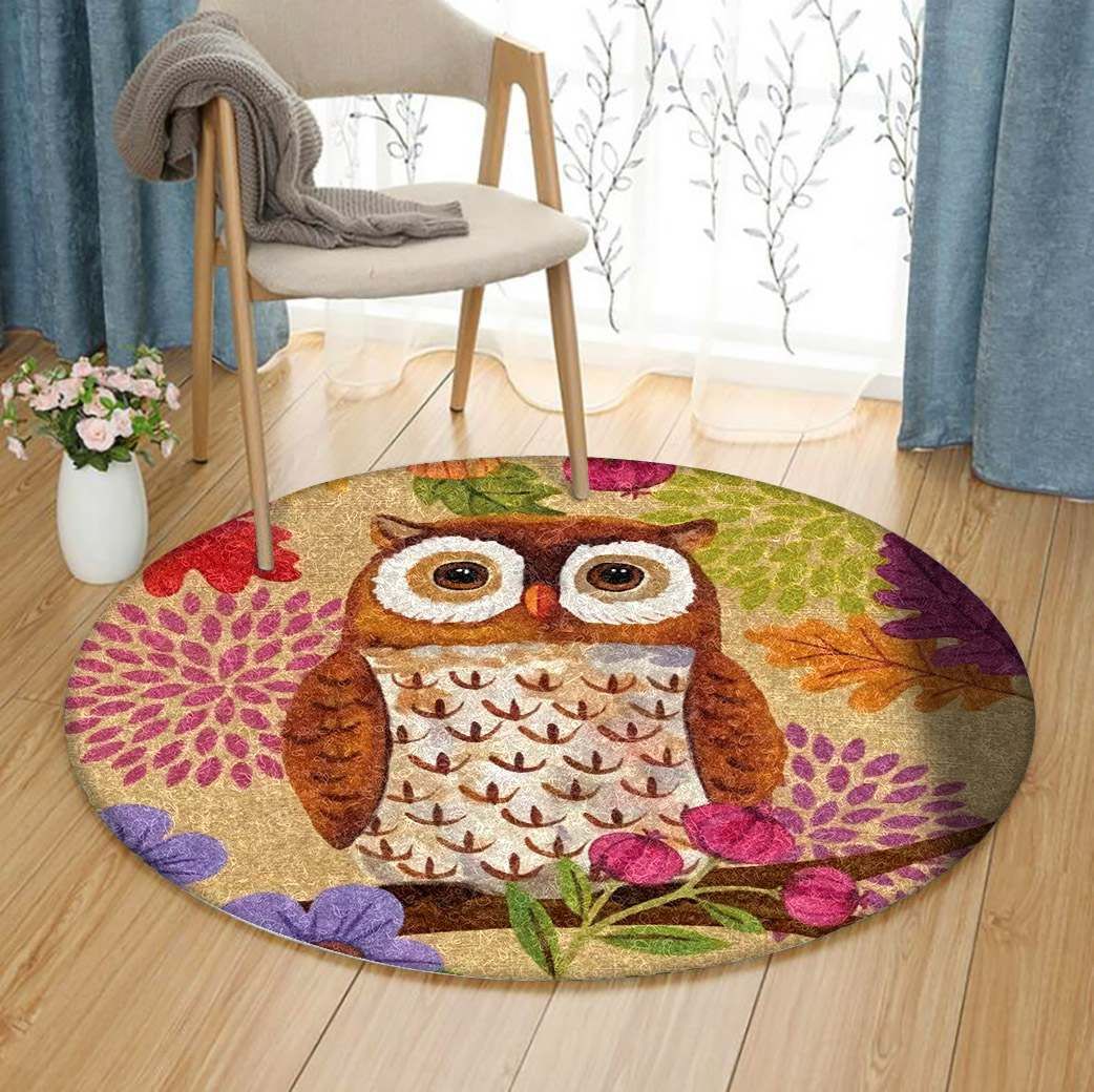 Owl Round Carpet
