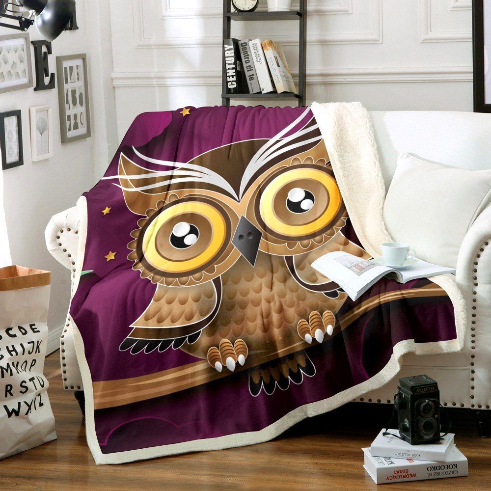 Owl Sherpa Fleece