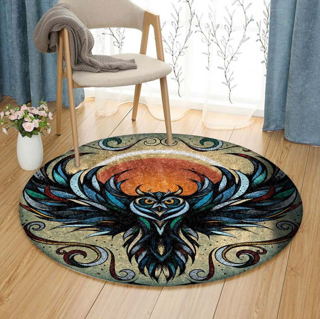 Owl Round Carpet