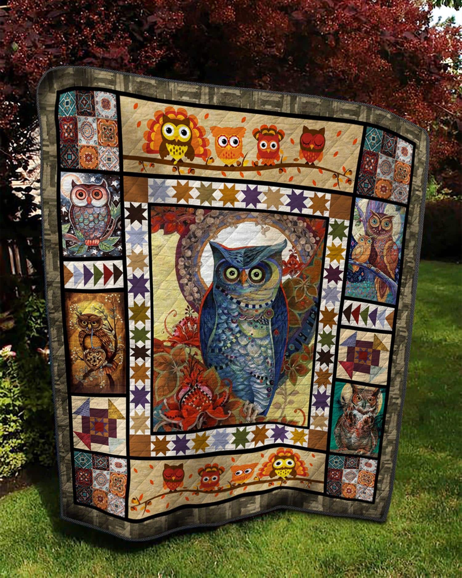 Owl Owl 1611 Quilt Blanket Dhc03011425Dd