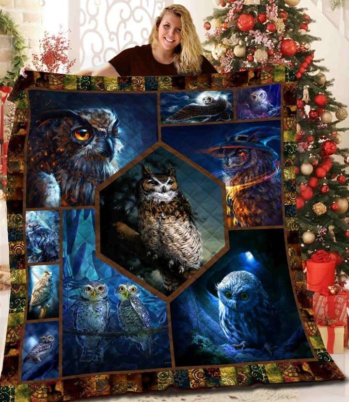 Owl Owl Night Flight GS-CL-DT2906 Quilt Blanket