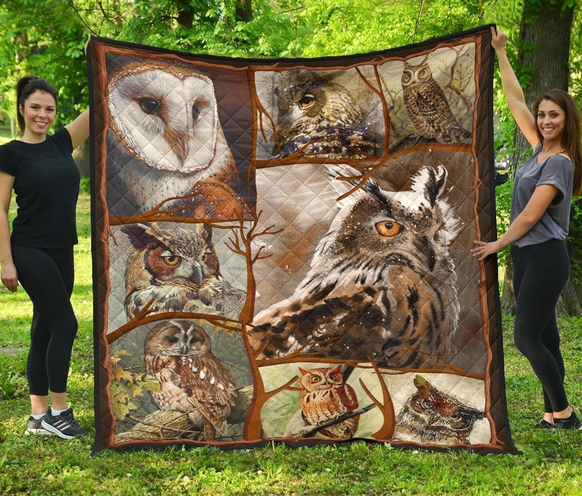 Owl Owl Oh Uwl Quilt Blanket Christmas Christmas Gifts Merry Christmas Holiday Gifts Gift Dhc03011675Dd