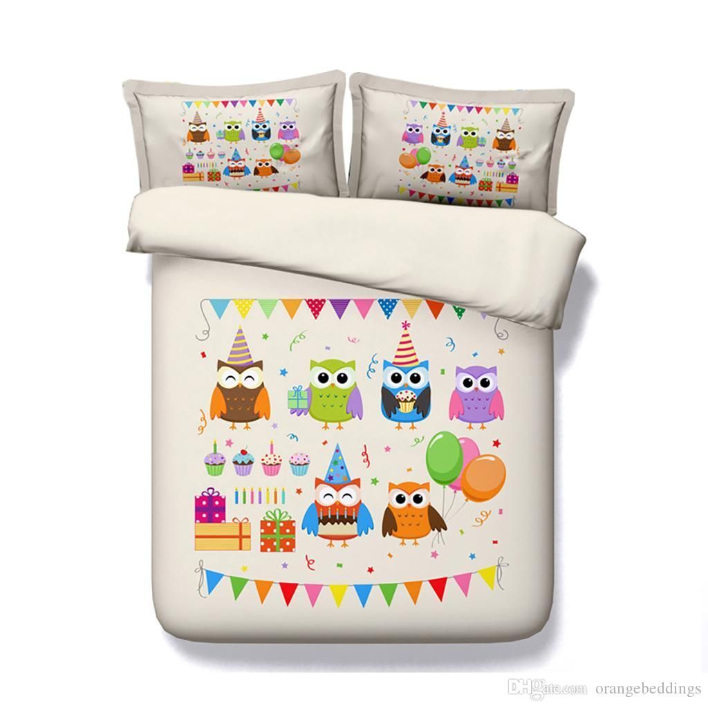Owl Party Bedding Set