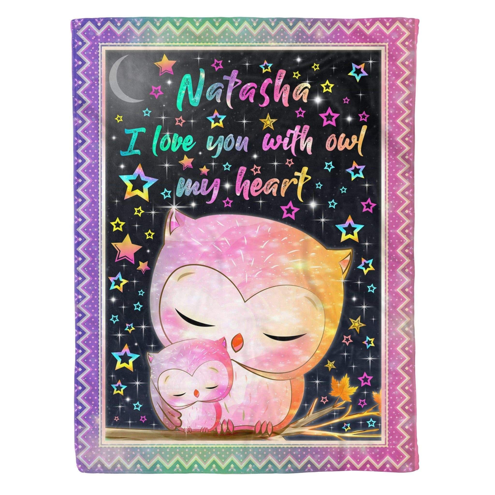 Owl Personalized Fleece Blanket