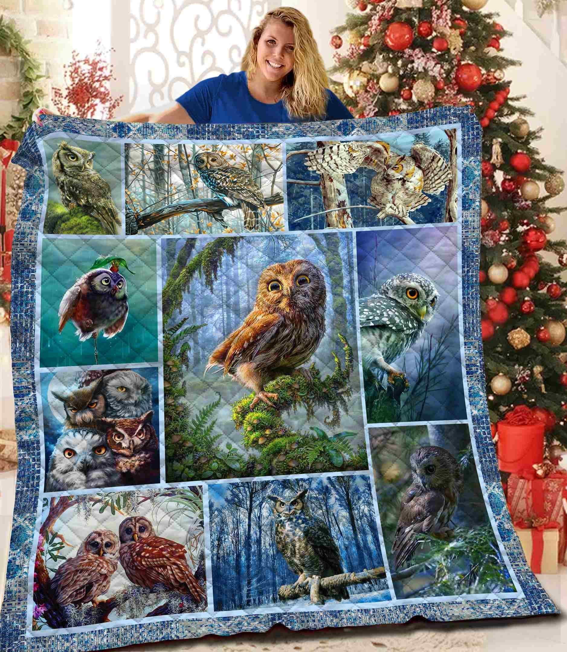 Owl Quilt Blanket BBB091210NB