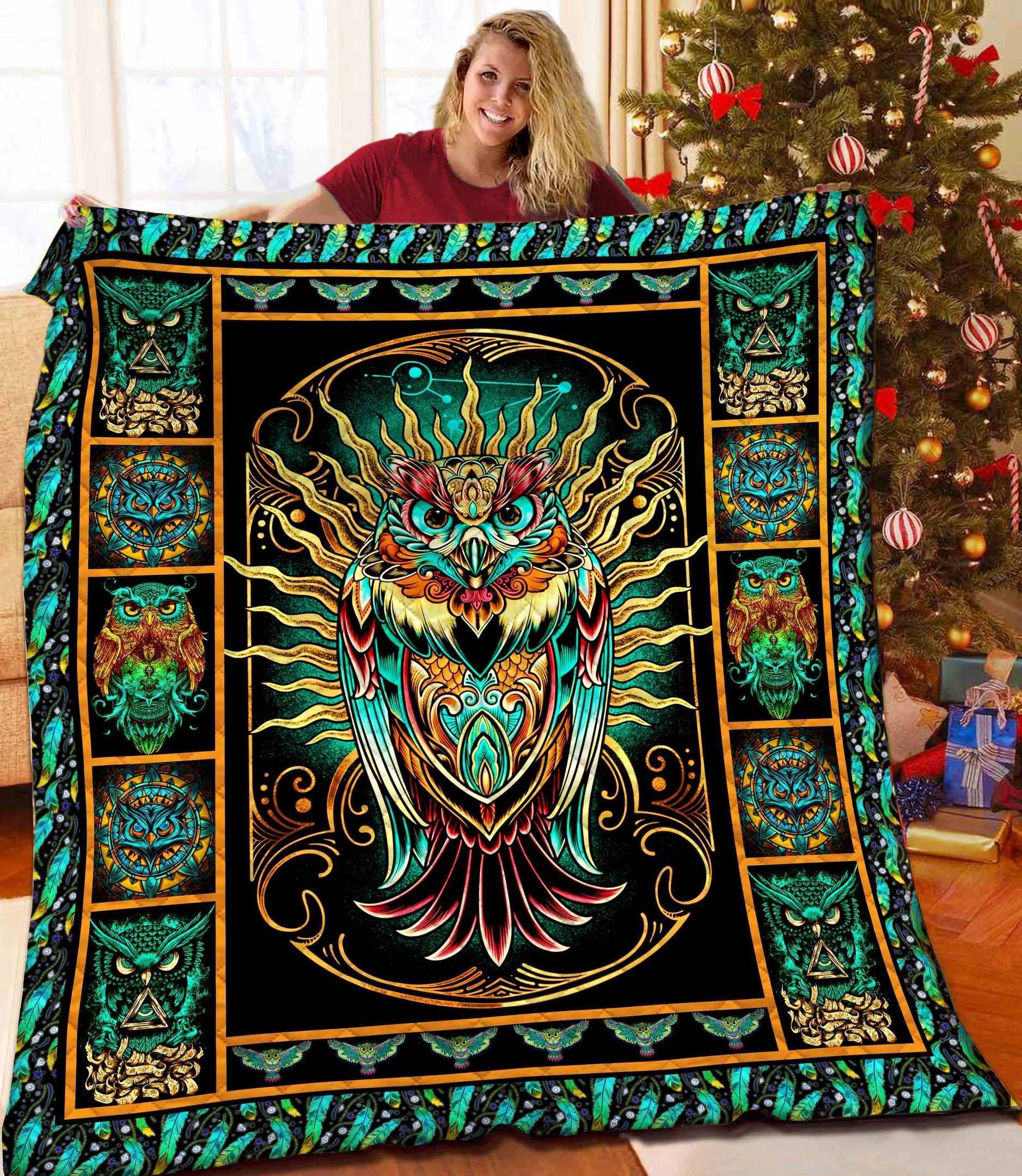 Owl Quilt Blanket BBB091228HT