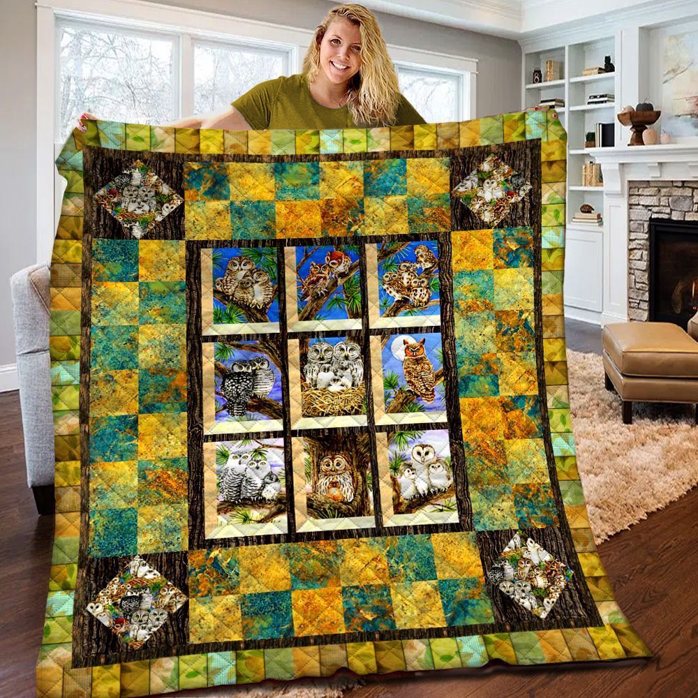 Owl Quilt Blanket BBB110211NB