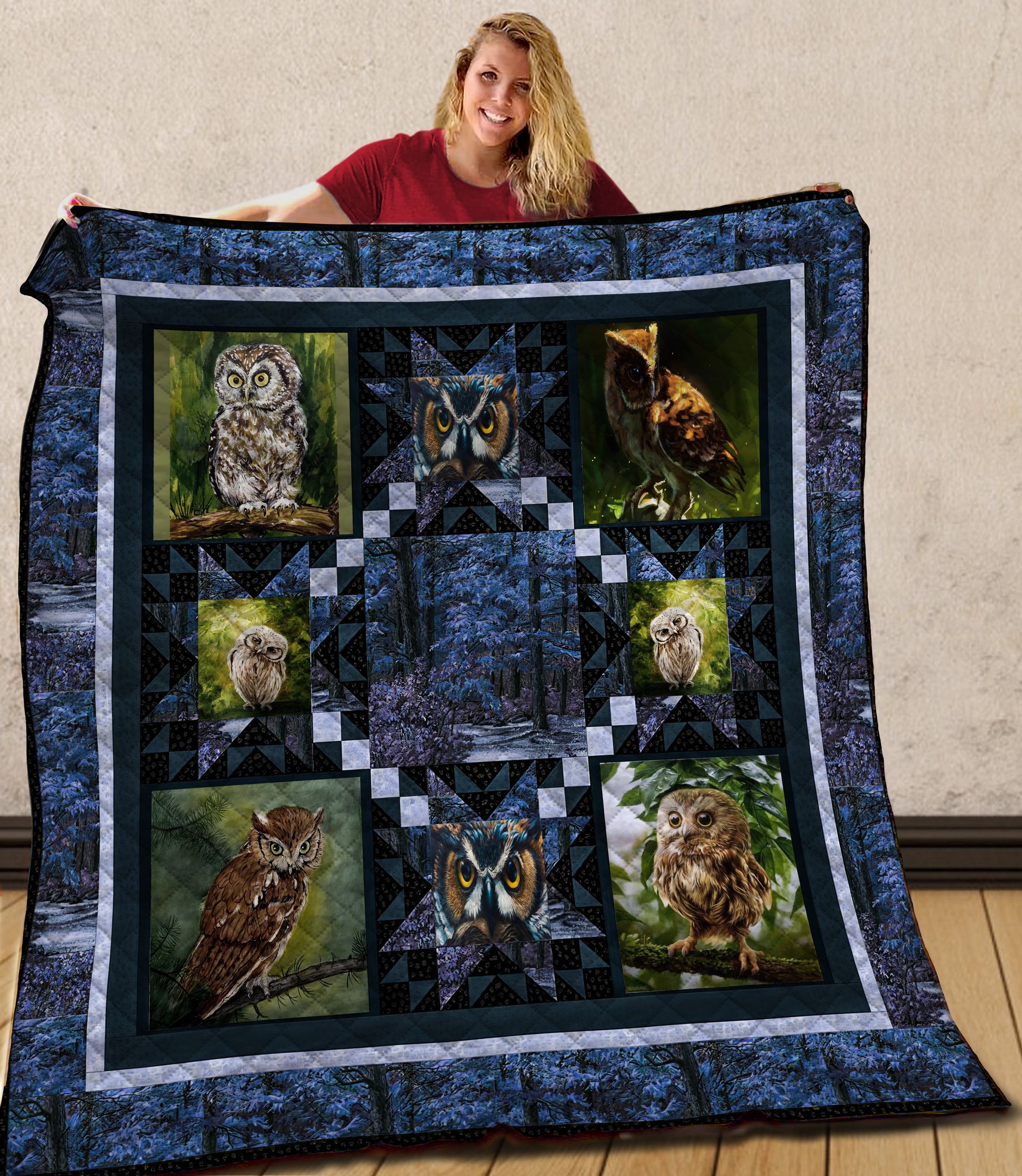 Owl Quilt Blanket C9B030604VV