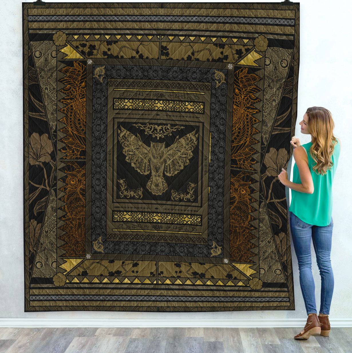 Owl Quilt Blanket C9B050604CT