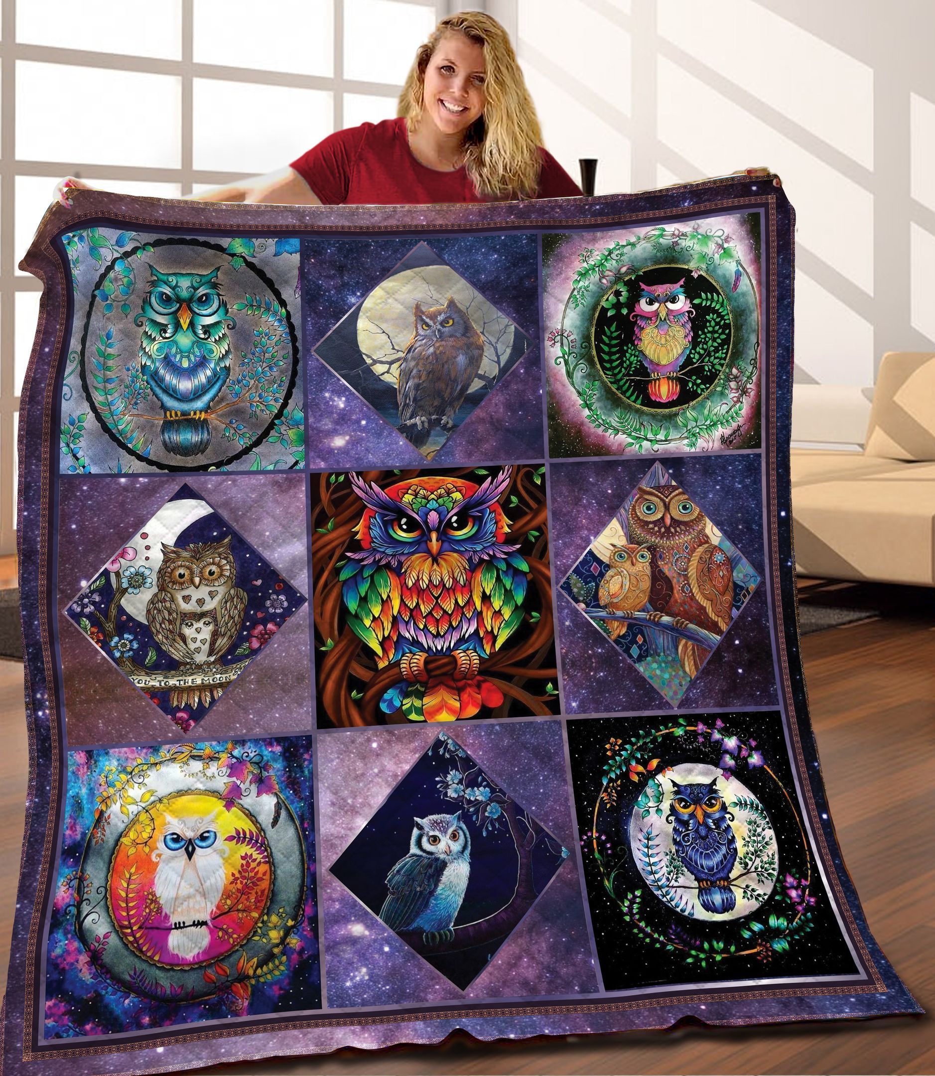 Owl Quilt Blanket C9B270206HD