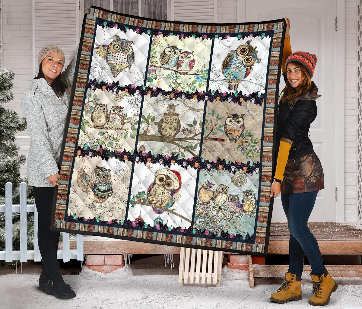 Owl Quilt Blanket Dhc09121559Dd
