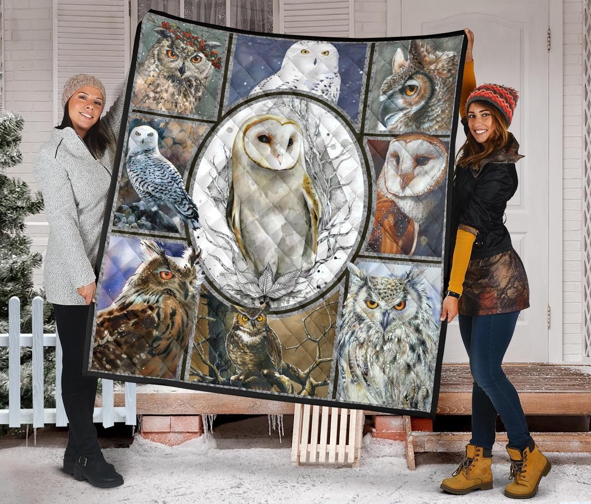 Owl Quilt Blanket Dhc09121589Dd