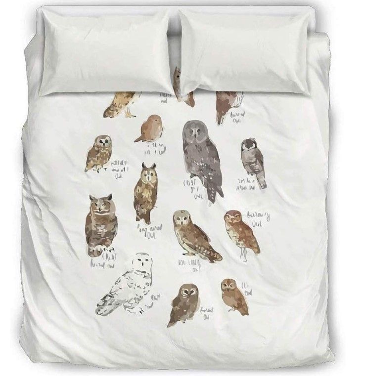 Owl Species Bedding Set