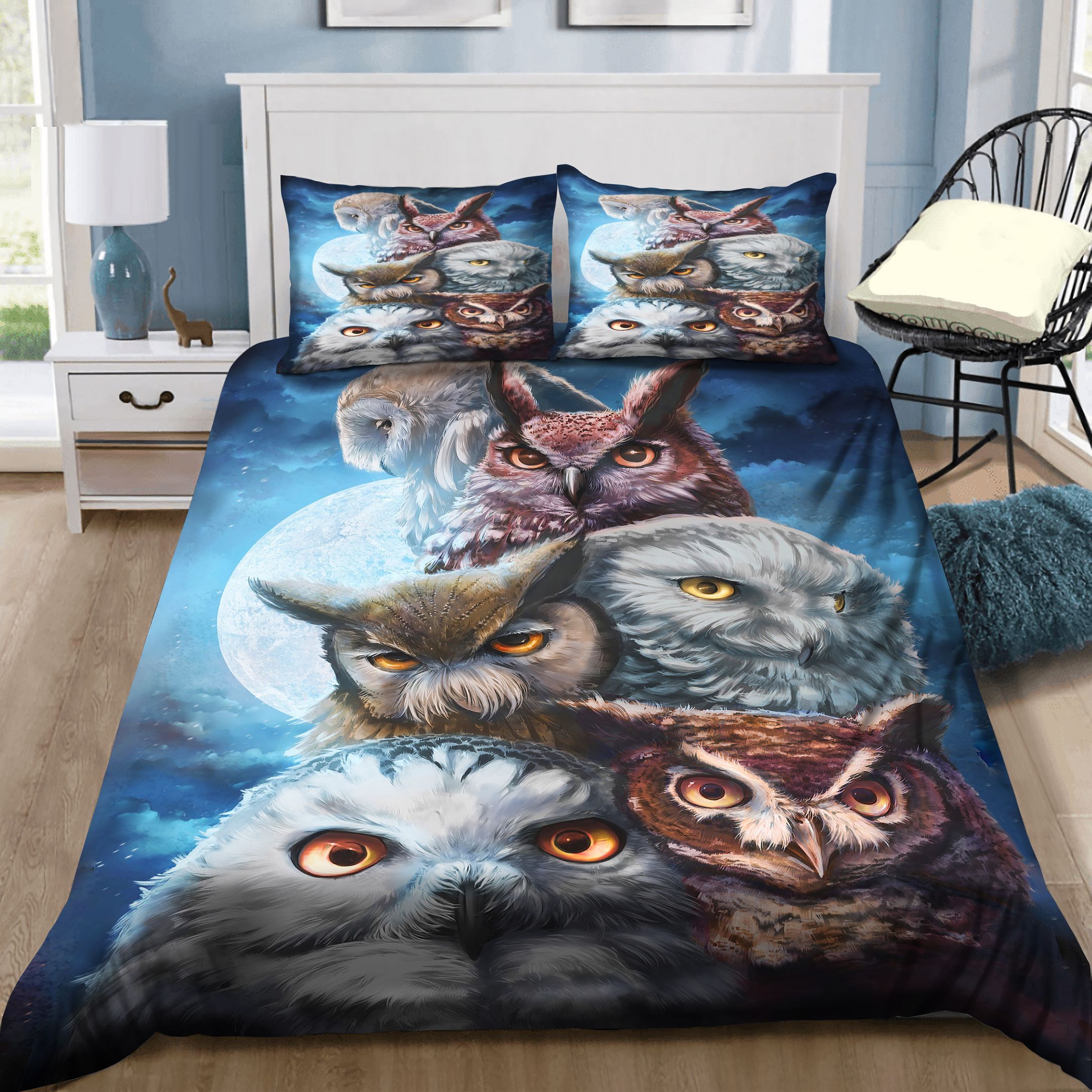 Owl Squad Bedding Set