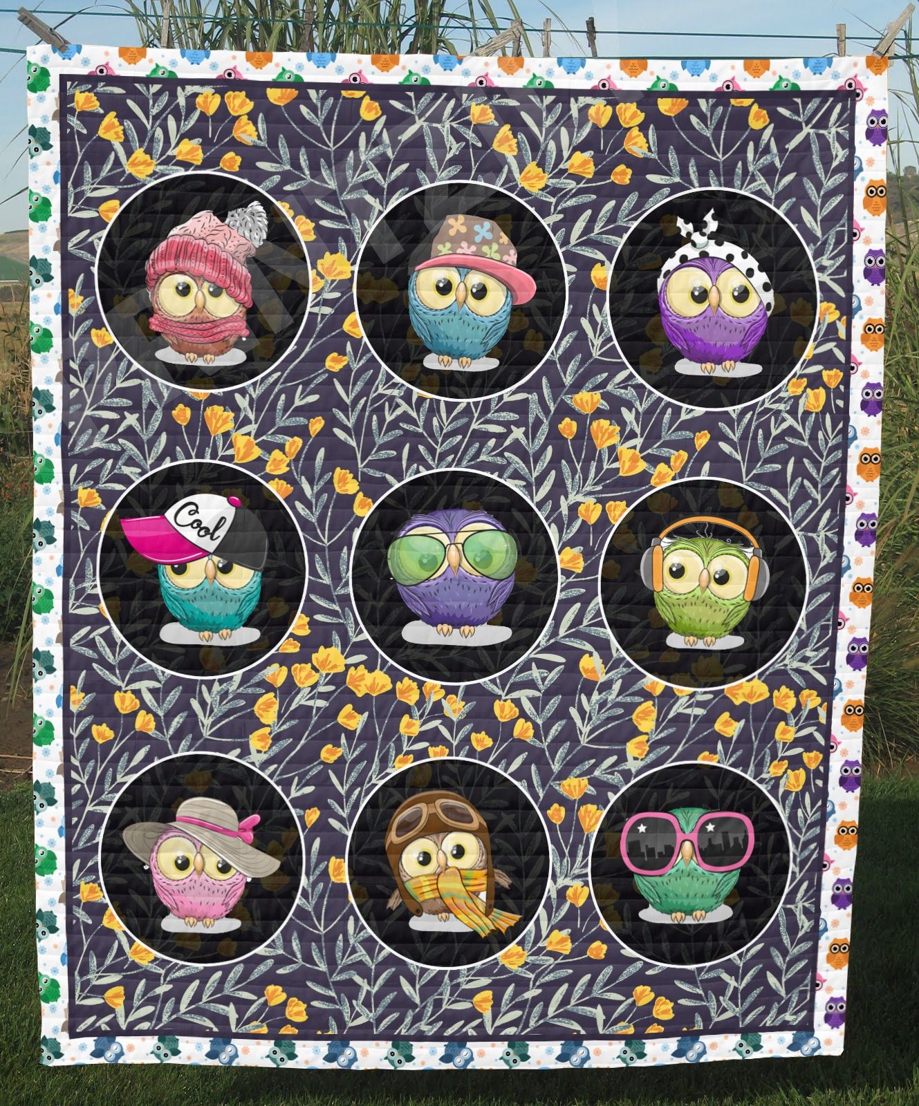 Owl Take My Hand Best Seller Quilt Blanket DHC020120926TD