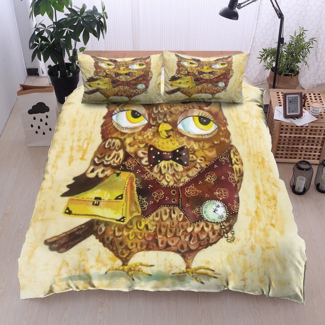 Owl Teacher Bedding Set