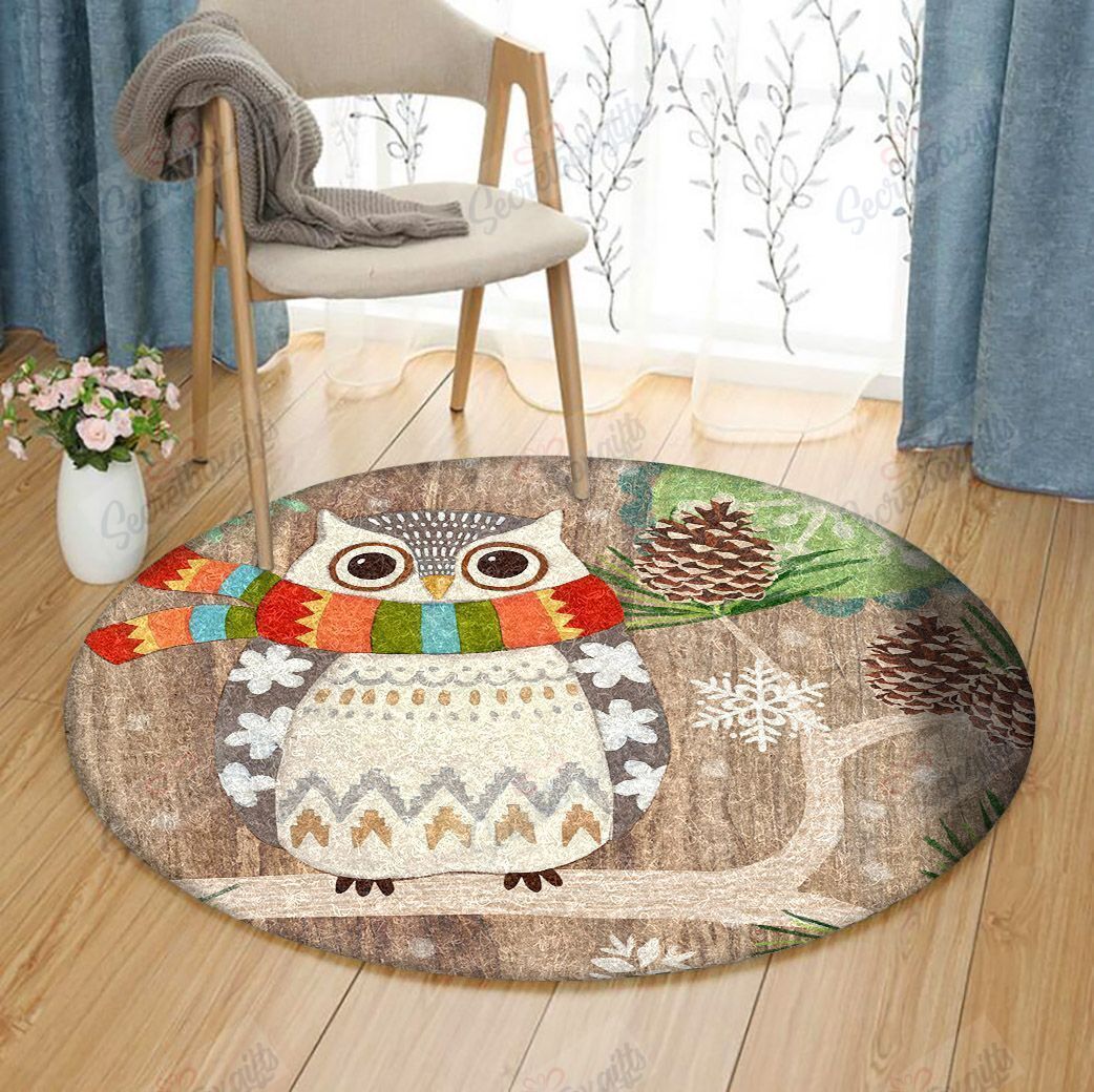 Owl Round Carpet