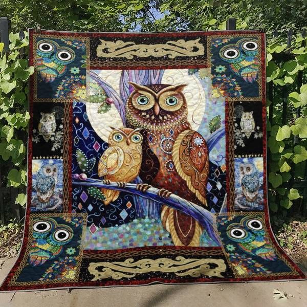 Owl The Other Side Quilt Blanket DHC020120687TD