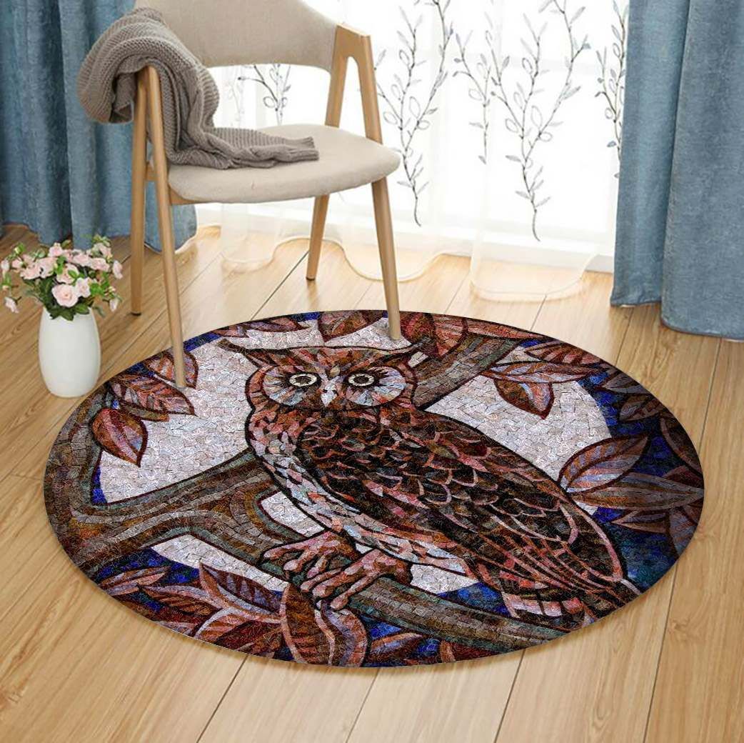 Owl Round Carpet