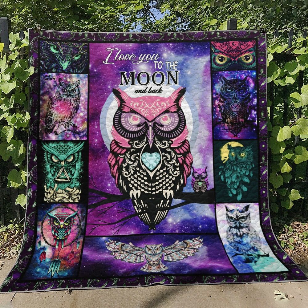 Owl To Moon And Back Quilt Blanket DHC020120551TD