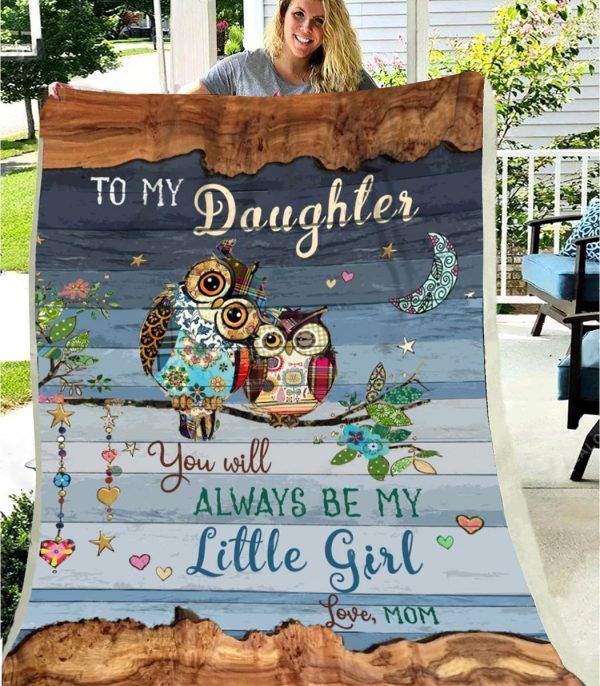Owl To My Daughter Sherpa Fleece Blanket