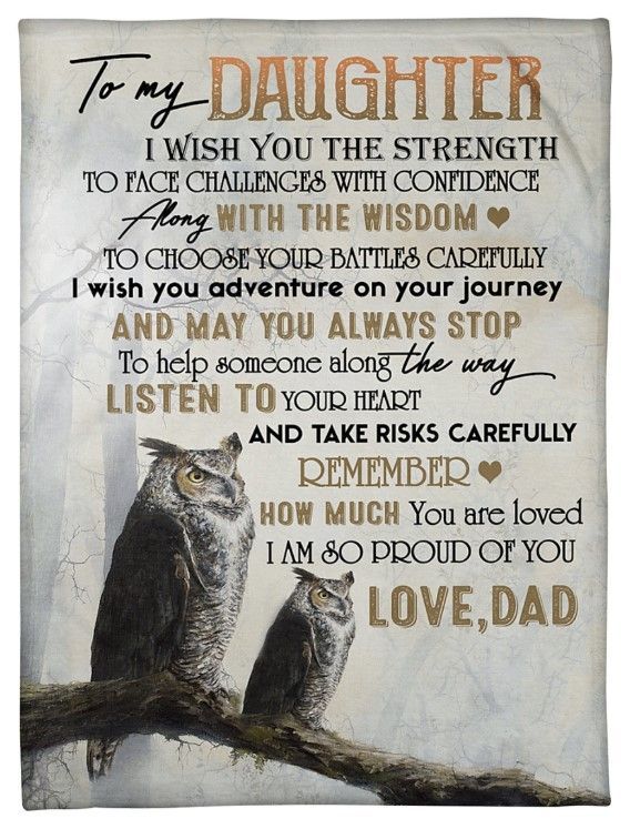 Owl To My Daughter I Am So Proud Of You Sherpa Fleece Blanket