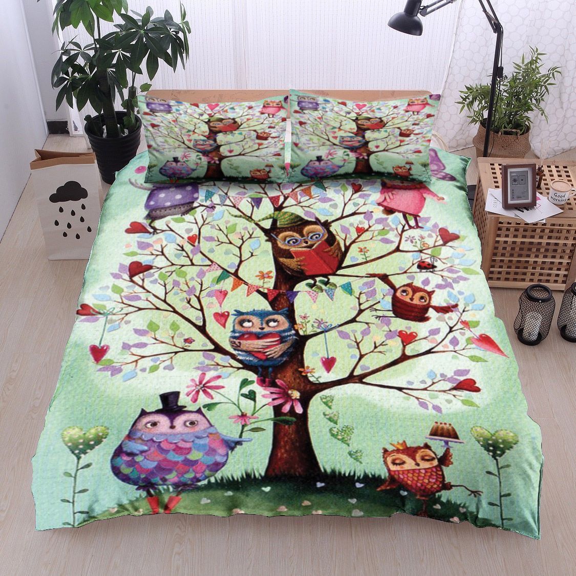 Owl Tree Bedding Set