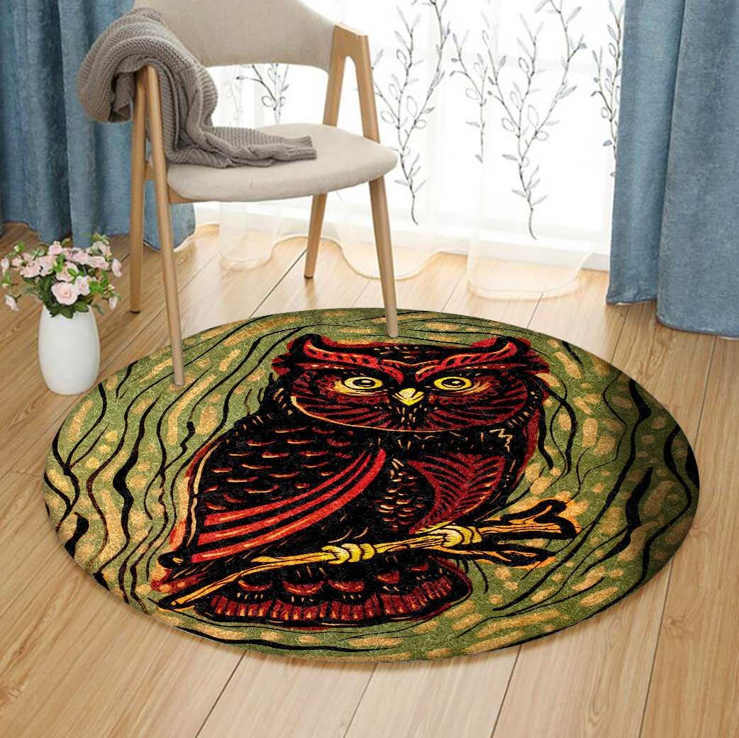 Owl Round Carpet