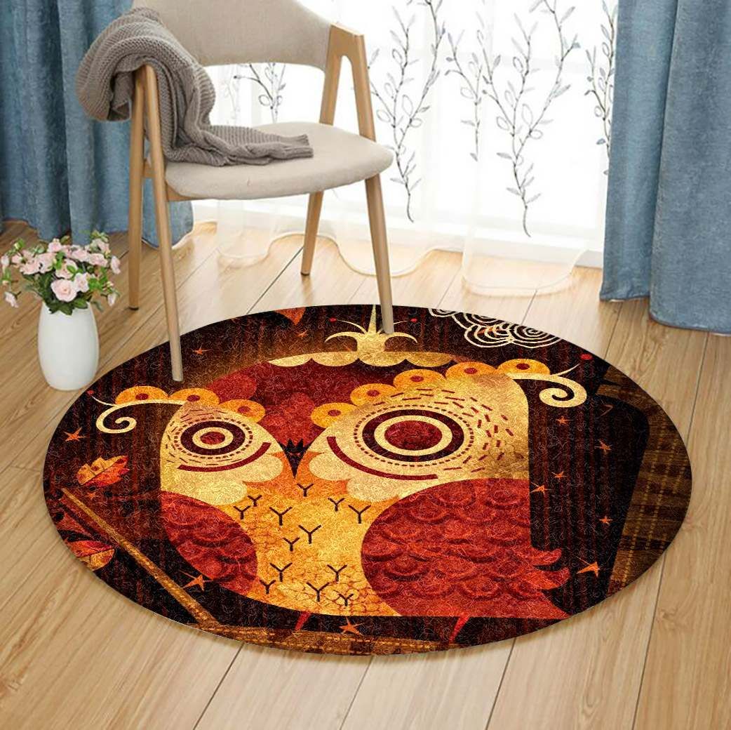 Owl Round Carpet
