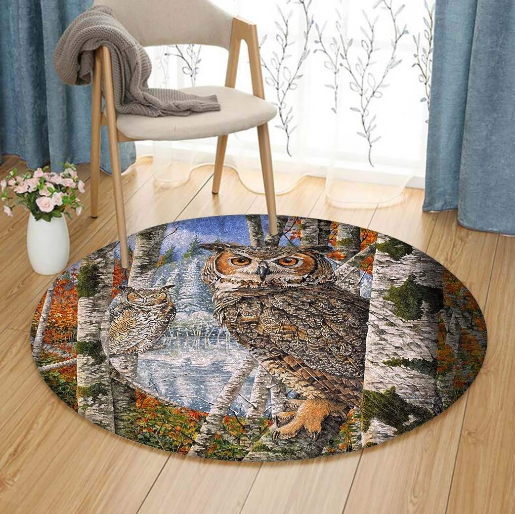 Owl Round Carpet