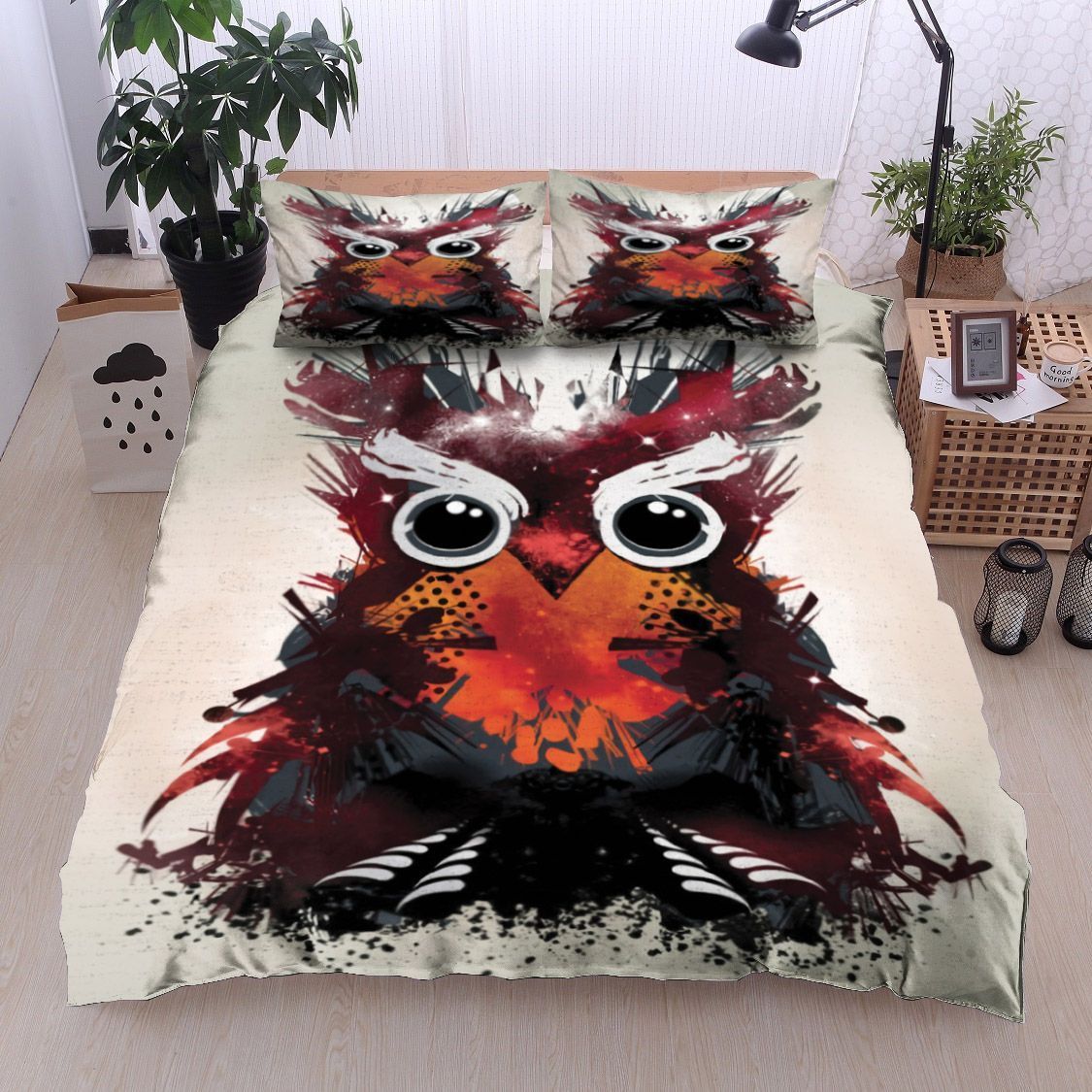 Owl Universe Bedding Set