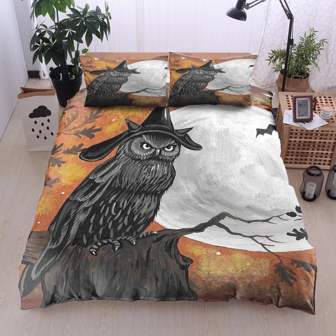 Owl Witch Bedding Set