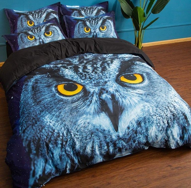 Owl Yellow Eyes Bedding Set