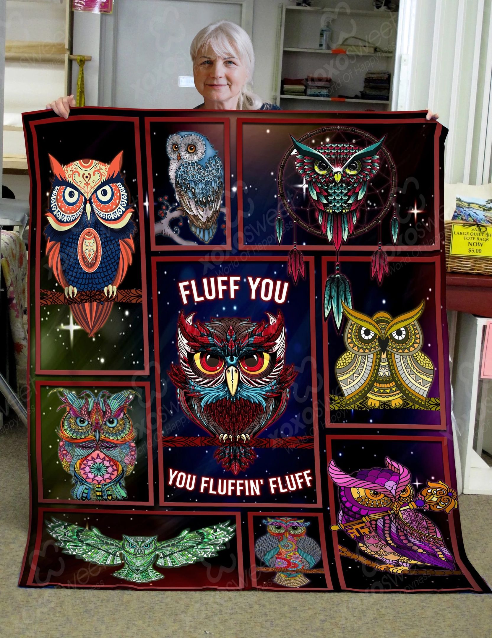 Owl You Fluffing Fluff Quilt Blanket Dhc04011508Dd