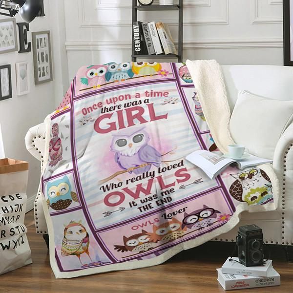 Owls Sherpa Fleece Blanket