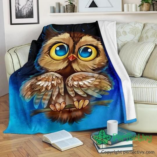 Owls Sherpa Fleece Blanket