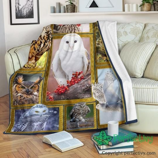 Owls Sherpa Fleece Blanket