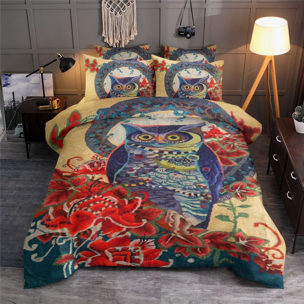 Owls Colors Bedding Set