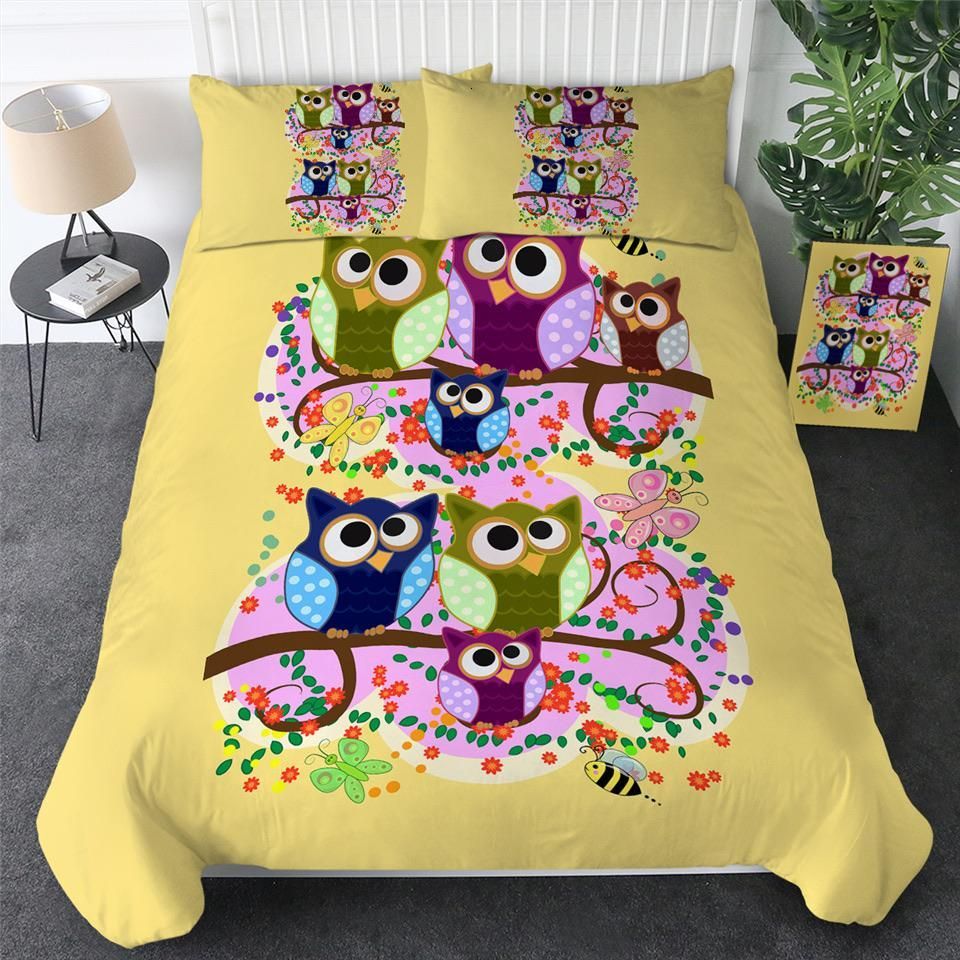 Owls In A Tree Bedding Set