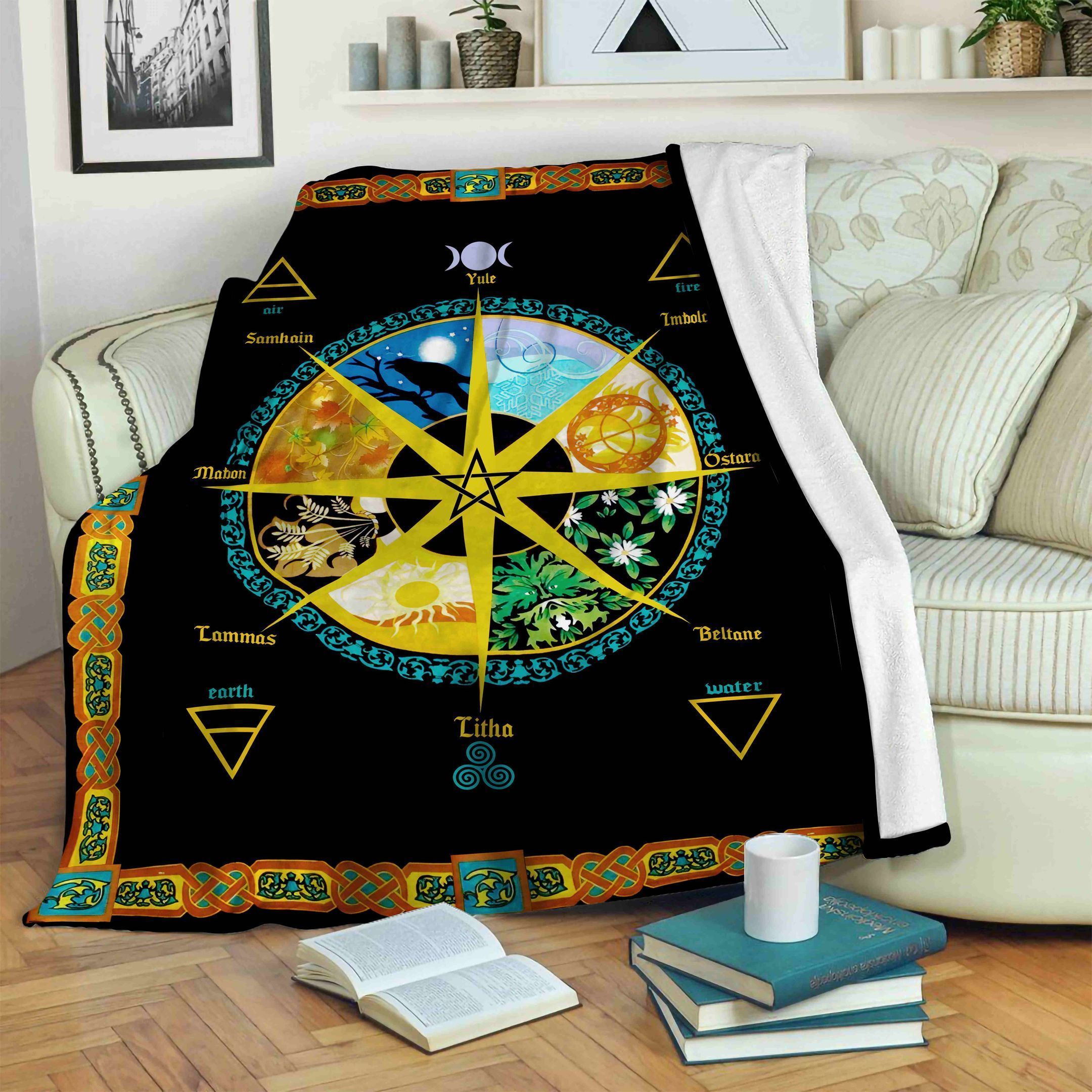 Pagan Calendar Fleece Blanket