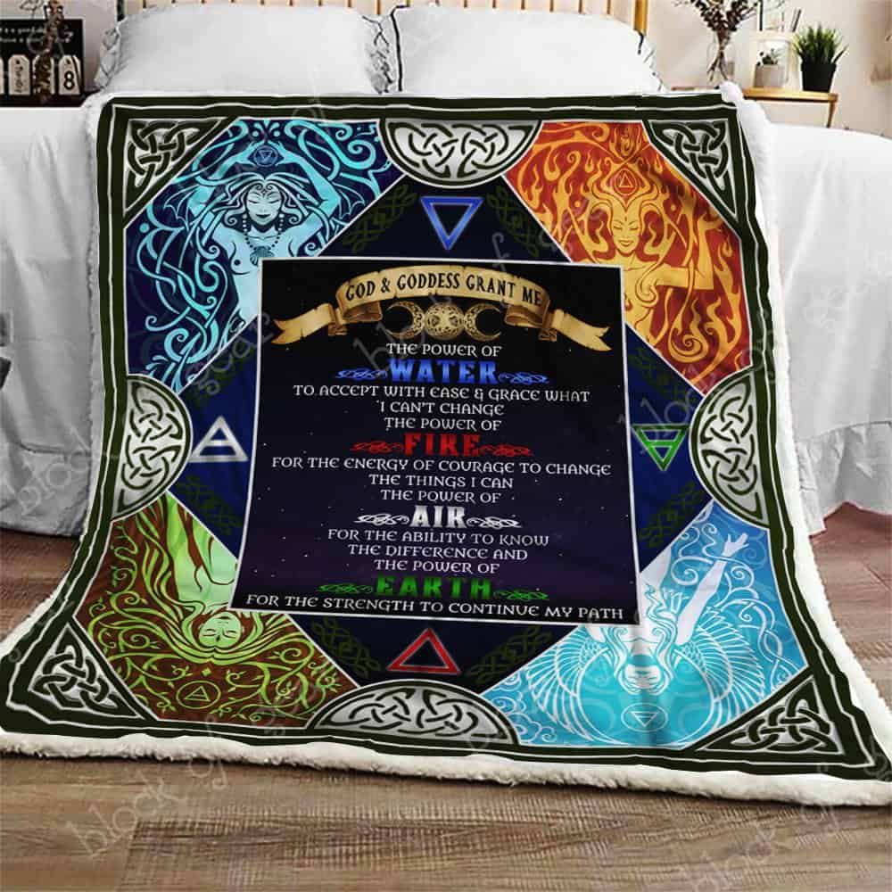 Pagan Witch Fleece Blanket