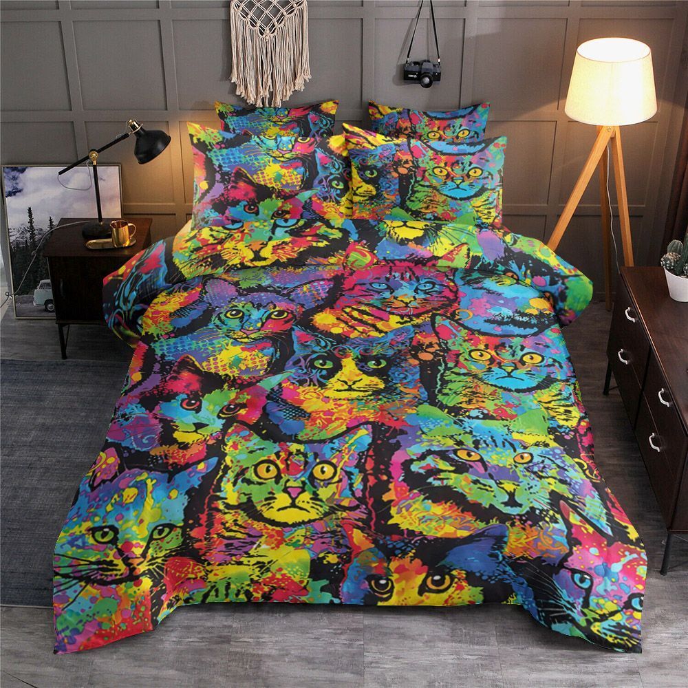 Paint Cats Bedding Set