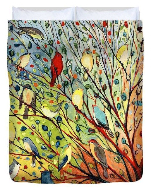 Painting Birds Bedding Set