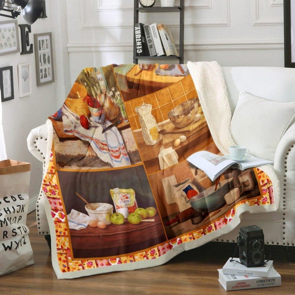 Painting Sherpa Fleece Blanket