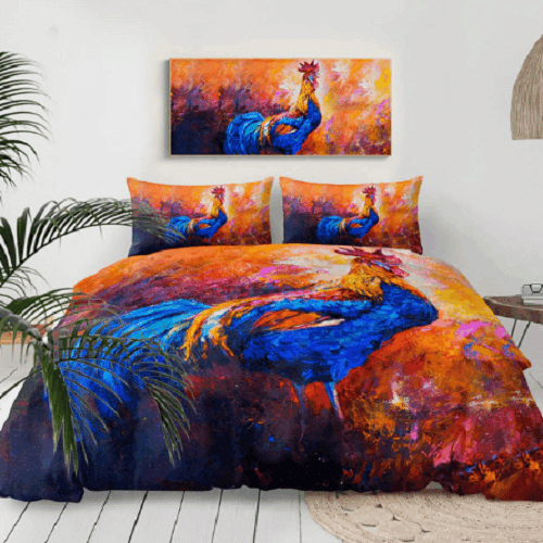 Painting Cock Bedding Set