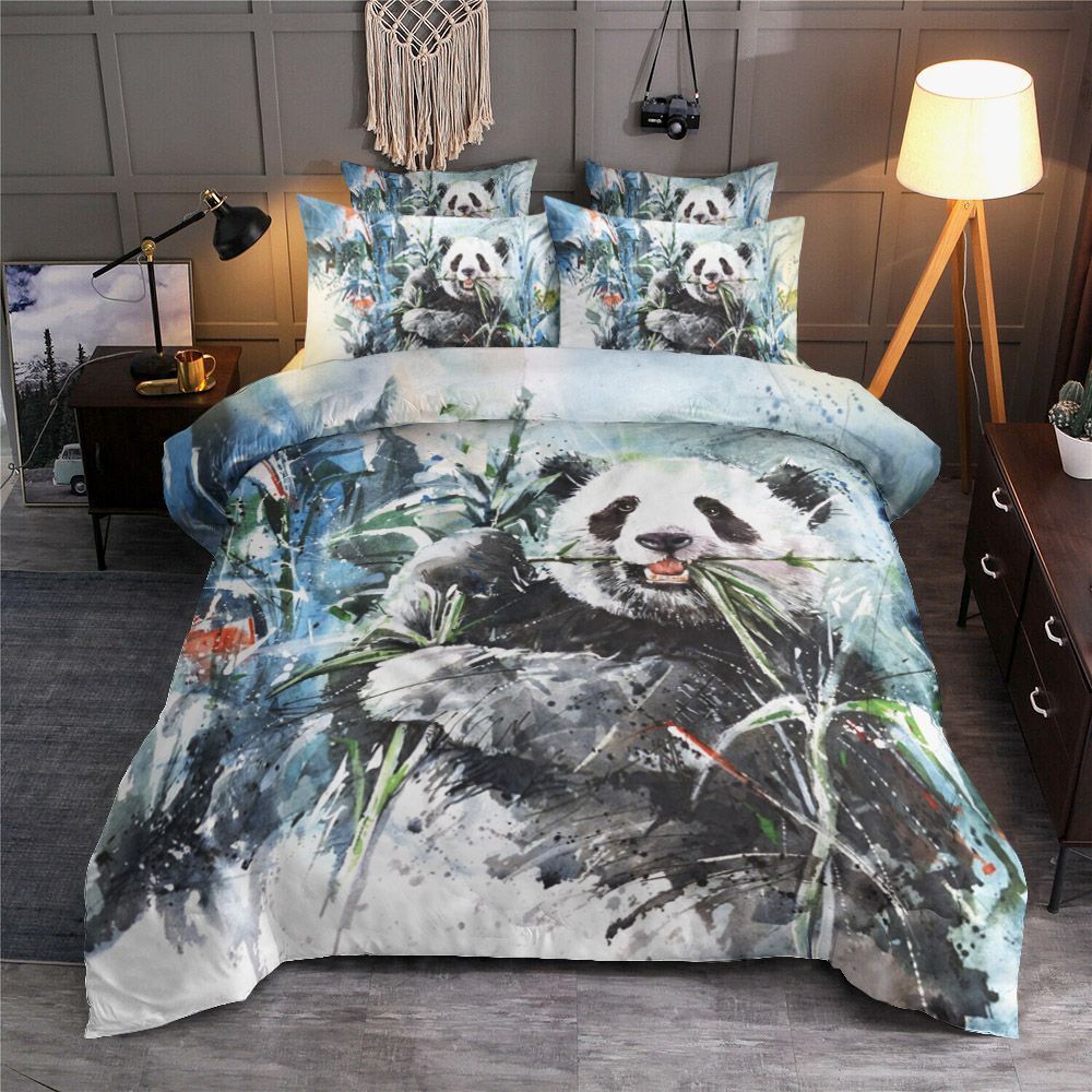 Painting Panda Bedding Set