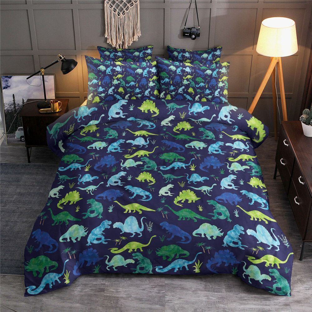 Painting T Rex Pattern Bedding Set