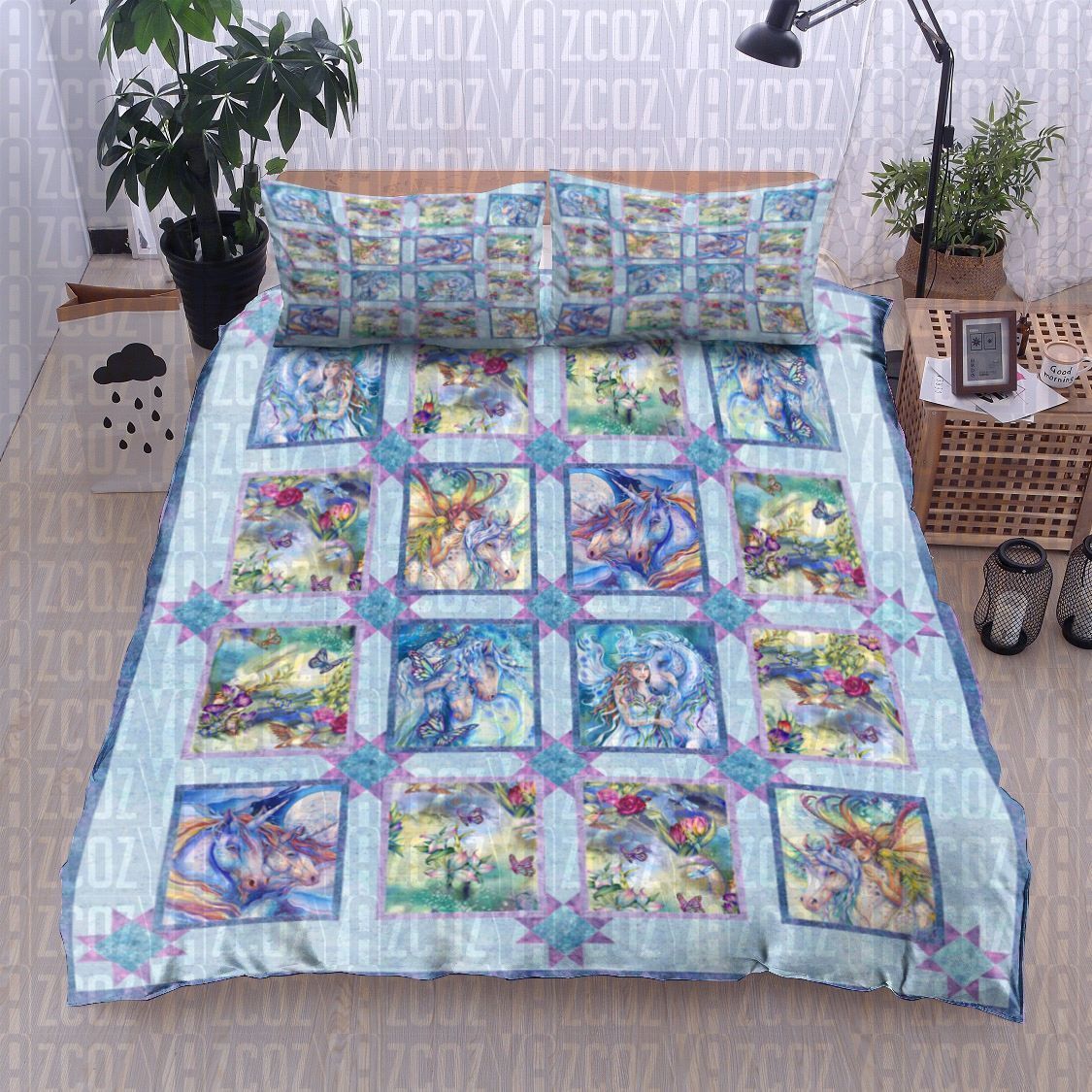 Painting Unicorn Bedding Set