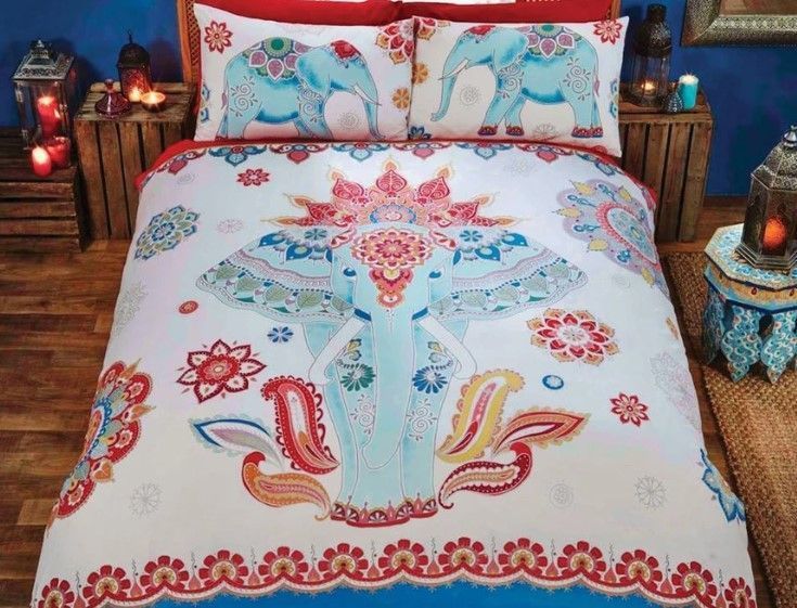 Paisley Elephant Bedding Set
